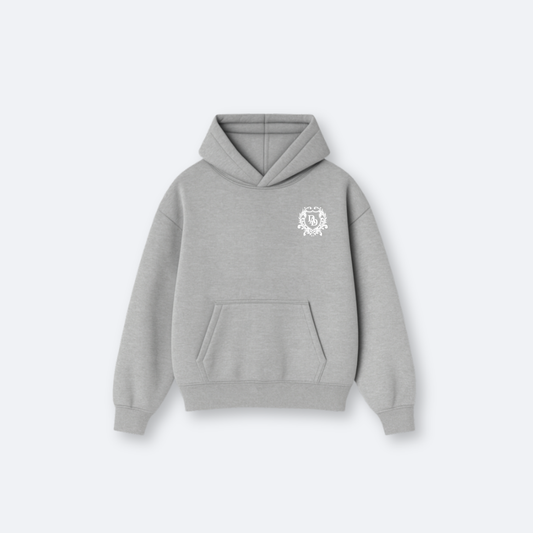 Dad-EO Crest Grey Hoodie