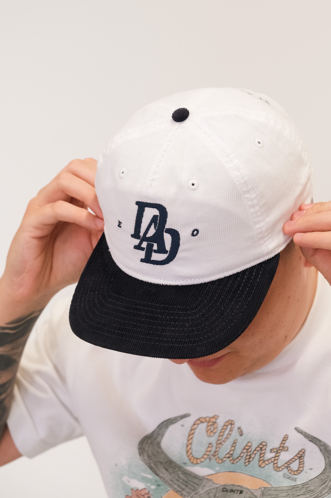 Dad-EO Chasing Toddlers Cord Navy Two Tone Cap