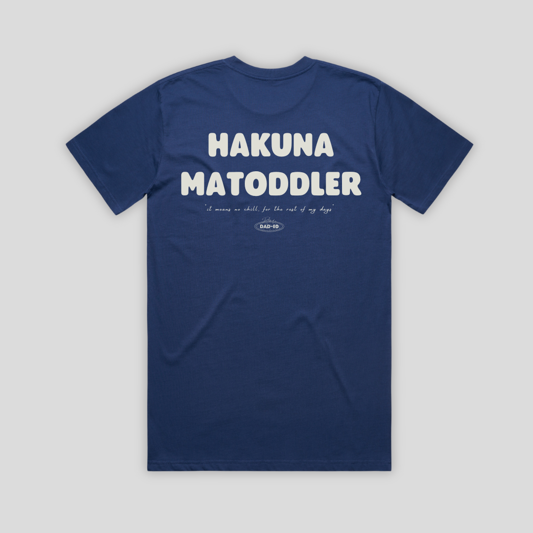 Hakuna MaToddler Dad-EO Cobalt Blue T-Shirt