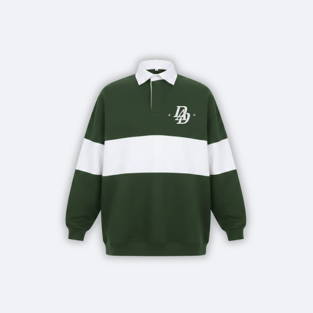 Dad-EO Rugby Jersey Forest/White