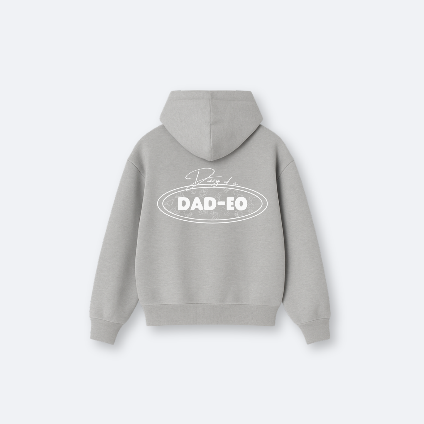 Dad-EO Emblem Grey Hoodie