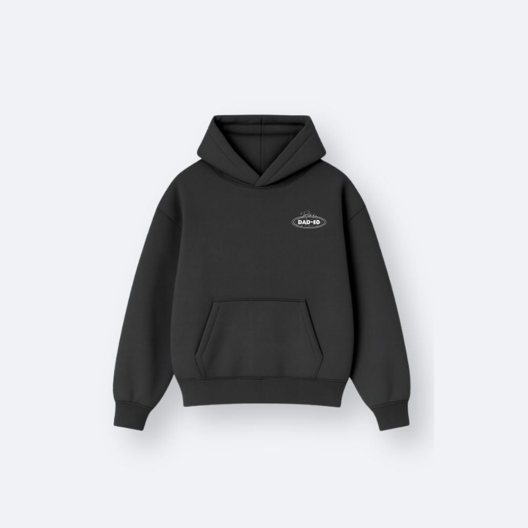 Dad-EO Emblem Black Hoodie