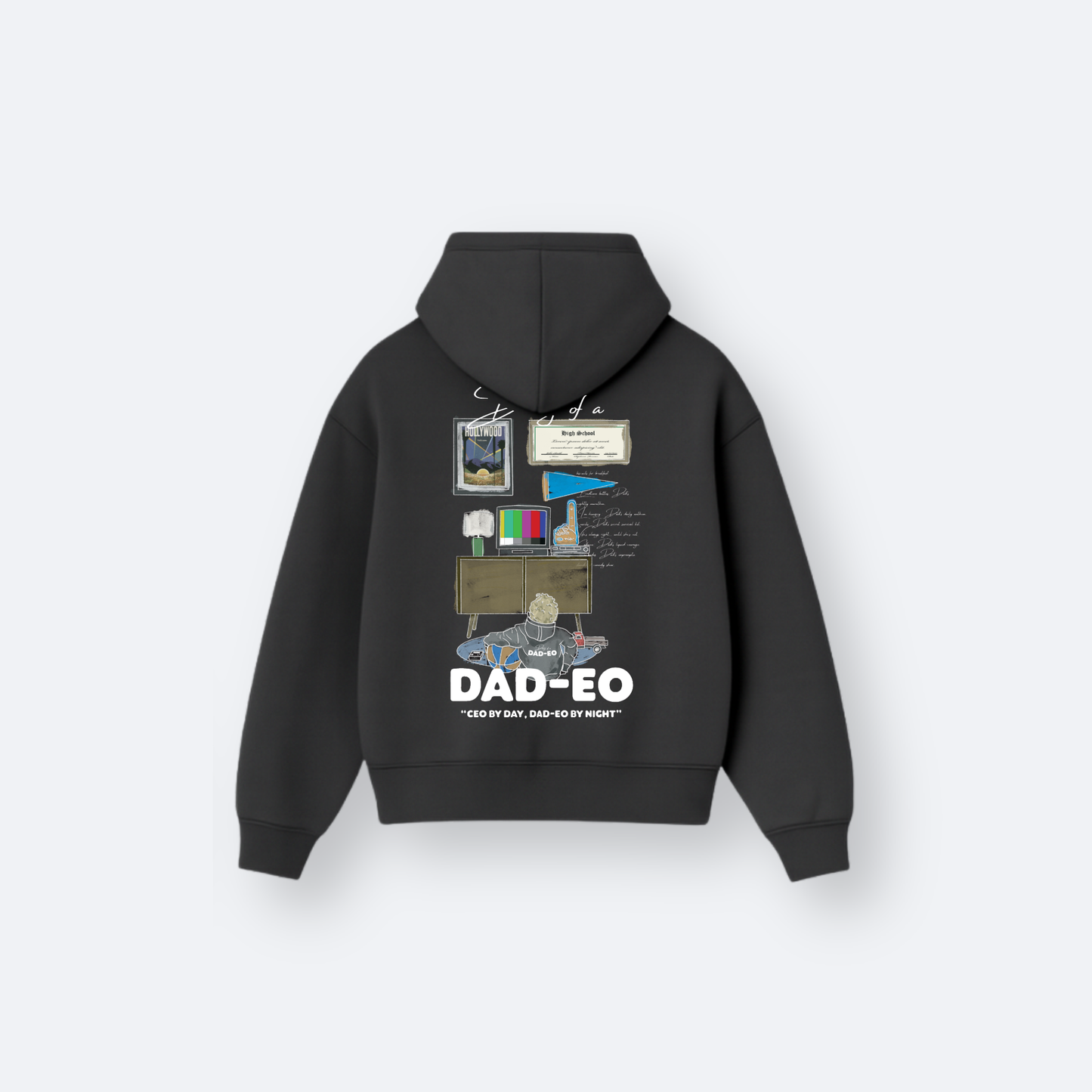 Dad-EO By Day Black Hoodie