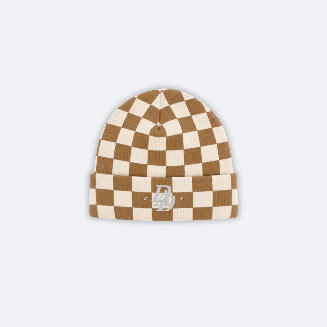 Dad-EO Chequered Walnut Beanie